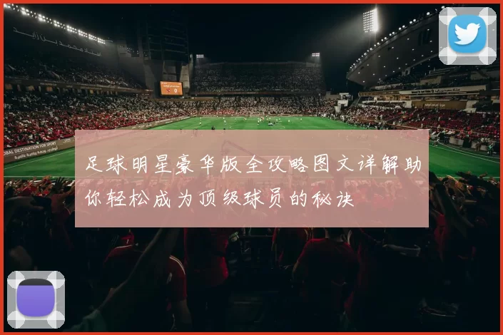 足球明星豪华版全攻略图文详解助你轻松成为顶级球员的秘诀