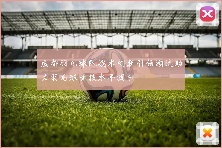 成都羽毛球队战术创新引领潮流助力羽毛球竞技水平提升